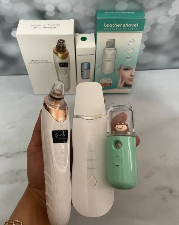 پک کامل فیشیال خانگی شامل میکرودرم و اتو صورت و بخور سرد باضمانت اورجینال برند لدر شاول