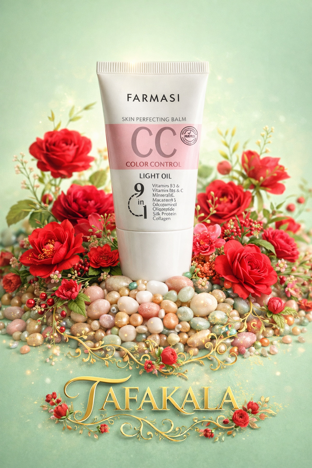 سی سی کرم SPF 25 شماره ۲ حجم ۵۰ میل برند فارمسی