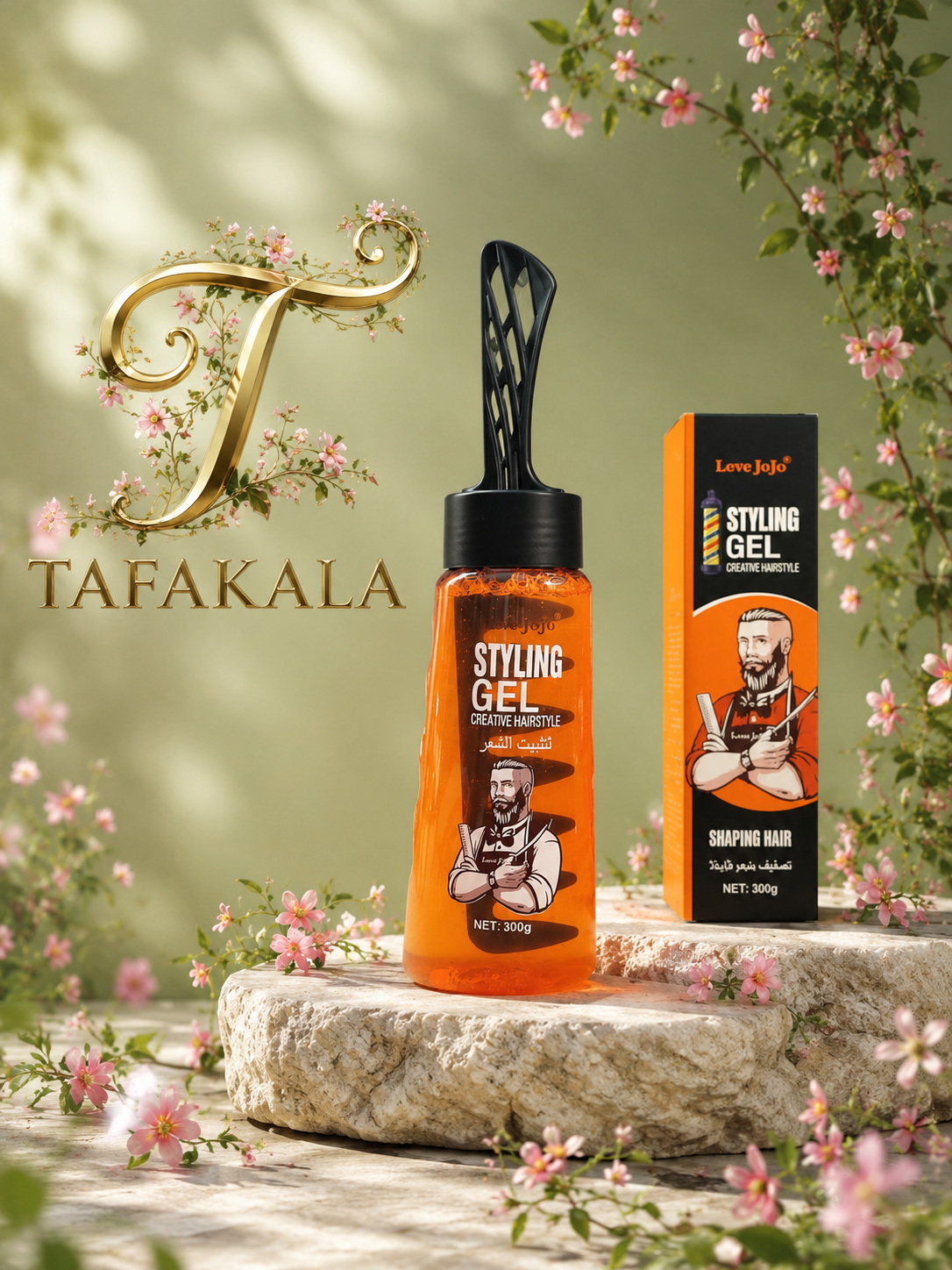 ژل مو برس دار برند لارین