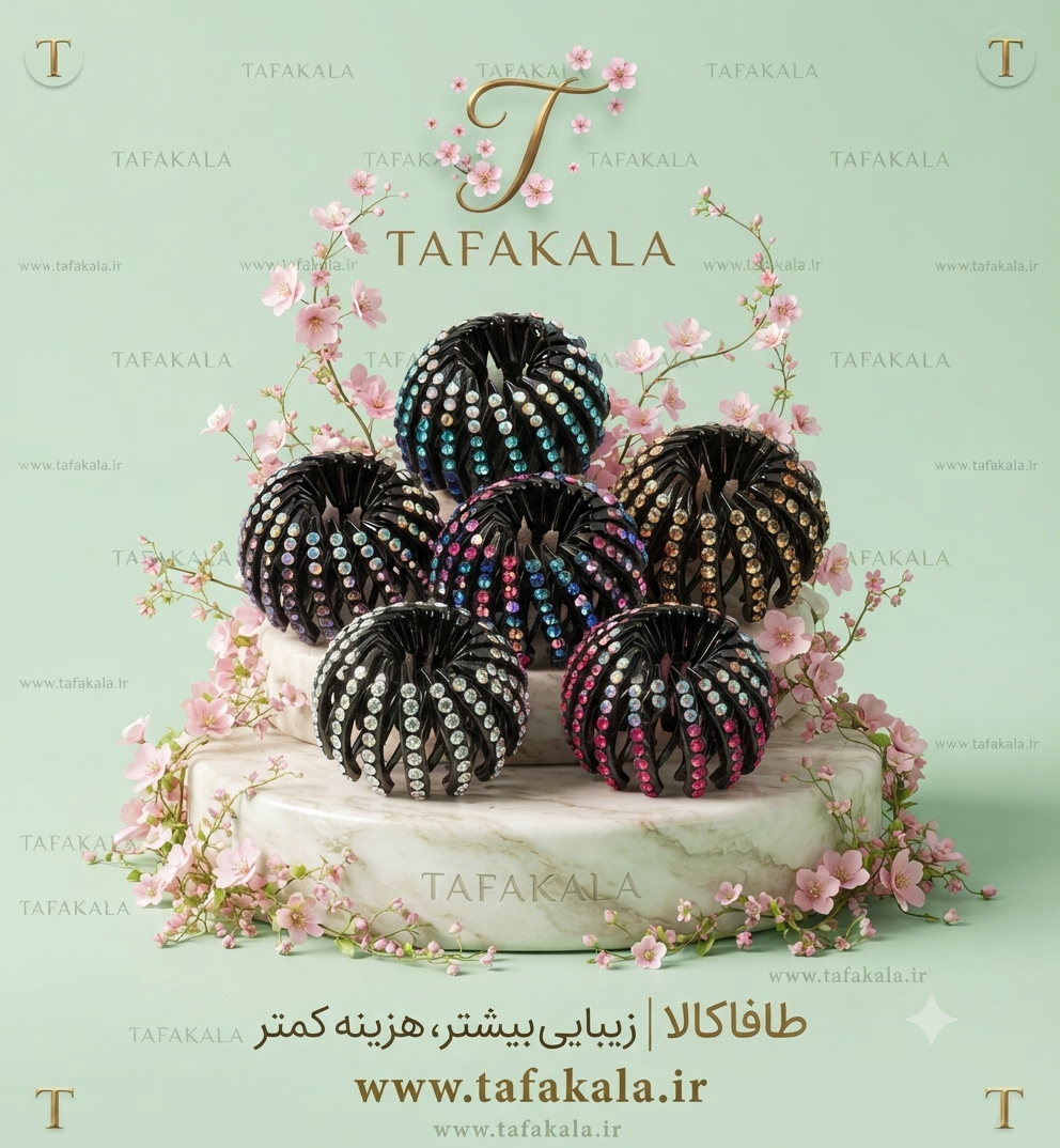 گیره چنگکی مو نگین دار برند جنریک