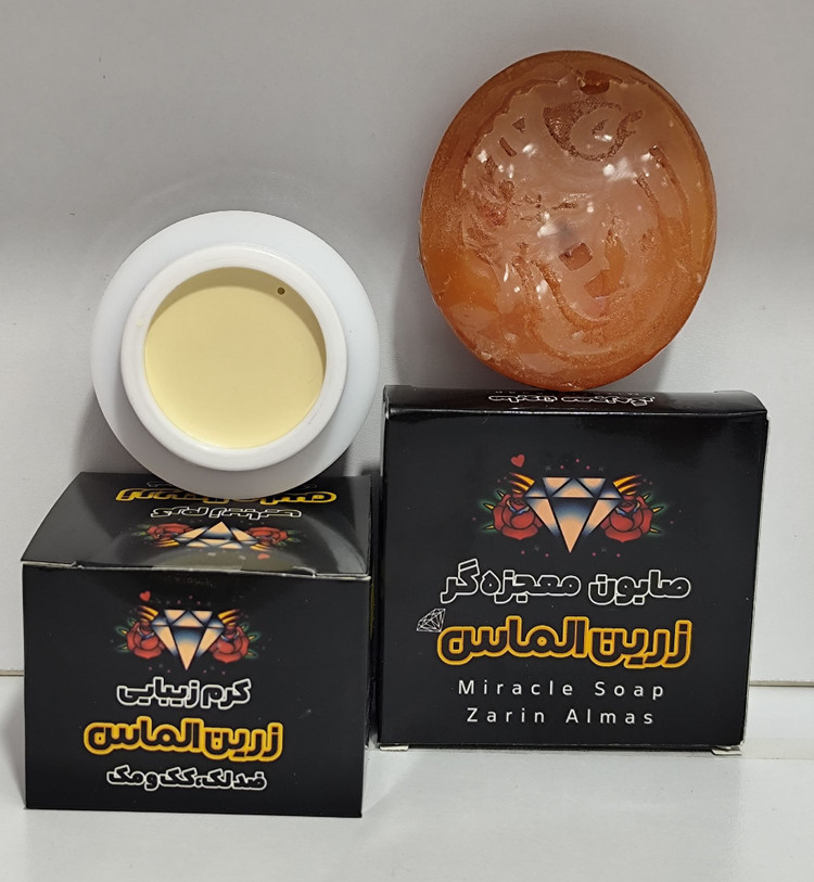 پک کرم و صابون ضد لک زرین الماس